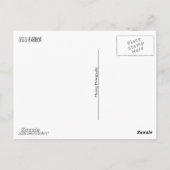 オスロ港のテキスト付き ポストカード (裏面)