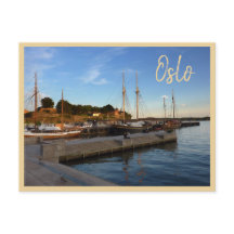 オスロ港のテキスト付き