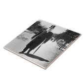 オスロ1896年のヘンリック・イプセン(1828-1906年) (b/wの写真) タイル (側面)