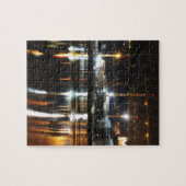 オスロ、ノルウェーの水反射 ジグソーパズル (横)