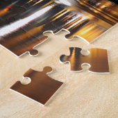 オスロ、ノルウェーの水反射 ジグソーパズル (側面)