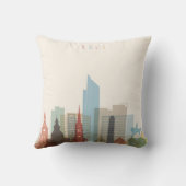 オスロ、ノルウェー|都市スカイライン クッション (裏面)