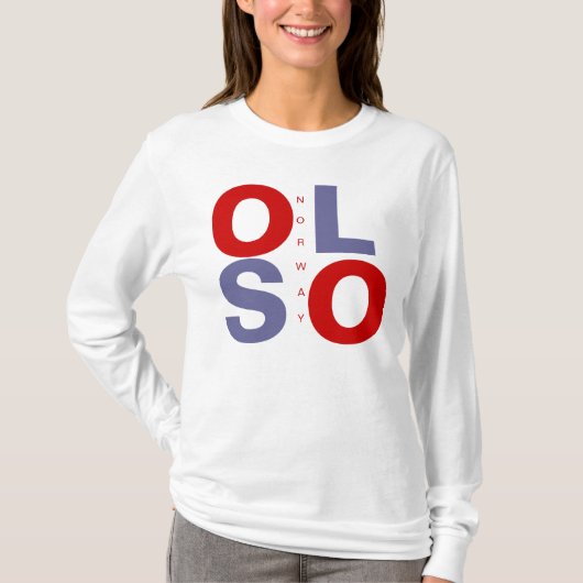 オスロ ノルウェー Tシャツ (正面)