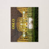 オスロ、夜のノルウェー ジグソーパズル (縦)