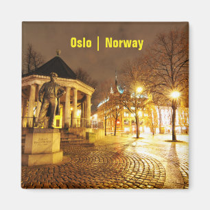 オスロ、夜のノルウェー マグネット