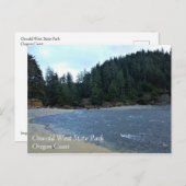 オスワルドウエスト州パーク，オレゴン州コースト ポストカード (正面/裏面)