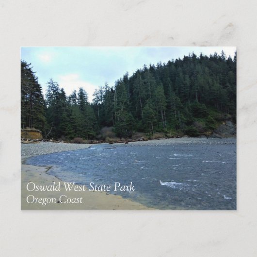 オスワルドウエスト州パーク，オレゴン州コースト ポストカード (正面)
