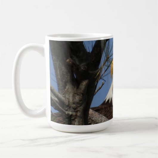 オス威厳のあるのハゲの巣 – #1パパ コーヒーマグカップ (左)