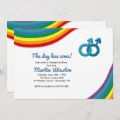 オス来·アウト·オブ·ザ·クローゼット招待状 招待状 (正面/裏面)