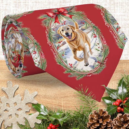 オス犬のクリスマスフォトカスタムネイルタイ ネクタイ