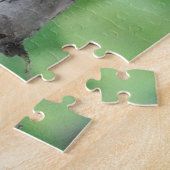 オス（鳥）ショウジョウコウカンチョウとバードラバー ジグソーパズル (側面)