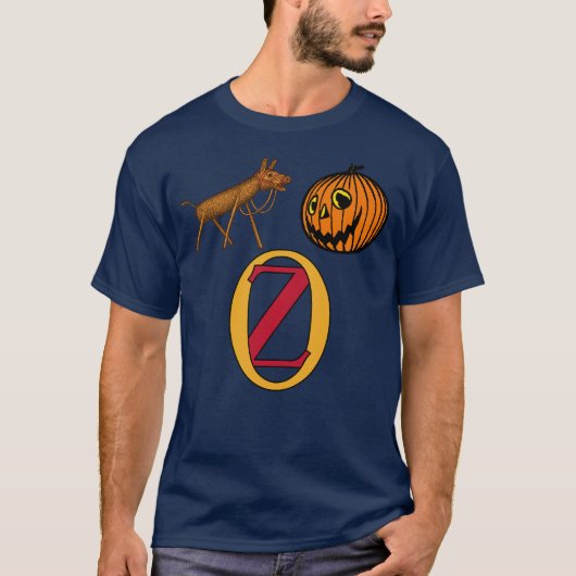 オズののこぎり馬とカボチャ頭Tシャツ Tシャツ (正面)