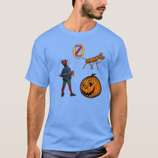 オズのジャック・パンプキンヘッドとノコギリ馬 Tシャツ