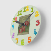 オズの丸時計のウィザード ラウンド壁時計 (傾斜)