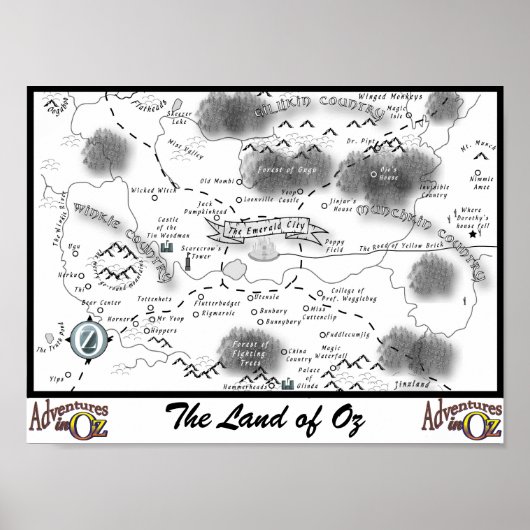 オズの地図の冒険 ポスター (正面)