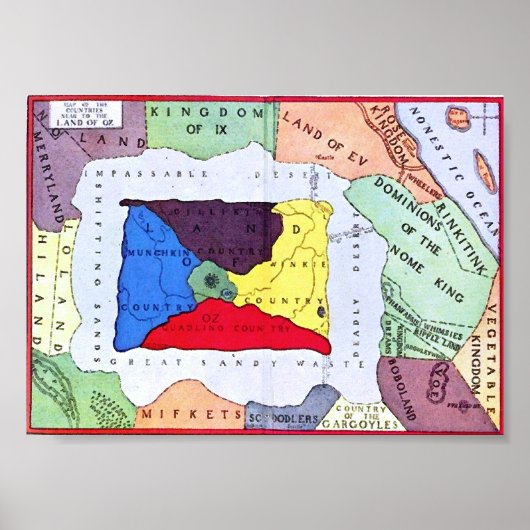 オズの地図 ポスター (正面)