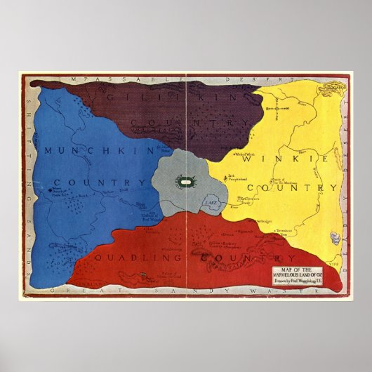 オズの地図 ポスター (正面)