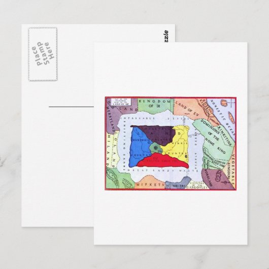 オズの地図 ポストカード (正面/裏面)