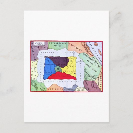 オズの地図 ポストカード (正面)