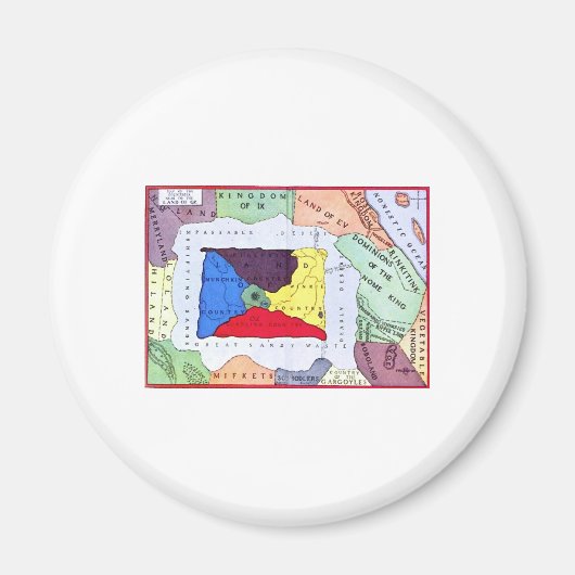 オズの地図 マグネット (正面)