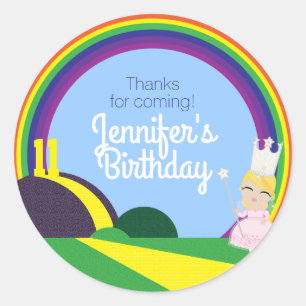 オズの誕生日パーティーのグリンダ歳なら誰でも ラウンドシール