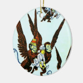 オズの魔法使いによっては飛んでいるな猿のオーナメントが飛びました セラミックオーナメント (左)