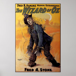 オズの魔法使いのブロードウェイショーポスター1903年 ポスター