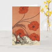 オズの魔法使いドロシーおよびケシFieのトト カード (黄色い花)