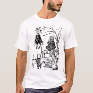 オズの魔法使いドロシートトおよびかかし Tシャツ