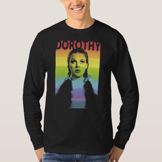 オズの魔法使いドロシープライドレインボーポスター Tシャツ (正面)