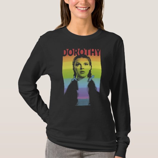 オズの魔法使いドロシープライドレインボーポスター Tシャツ (正面)