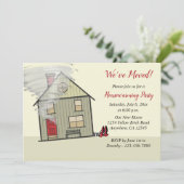 オズの魔法使い| おもしろい引っ越し祝いパーティーパーティー 招待状 (スタンド正面)