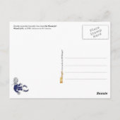 オズの魔法使い:ドロシーが臆病ライオンに出会う ポストカード (裏面)