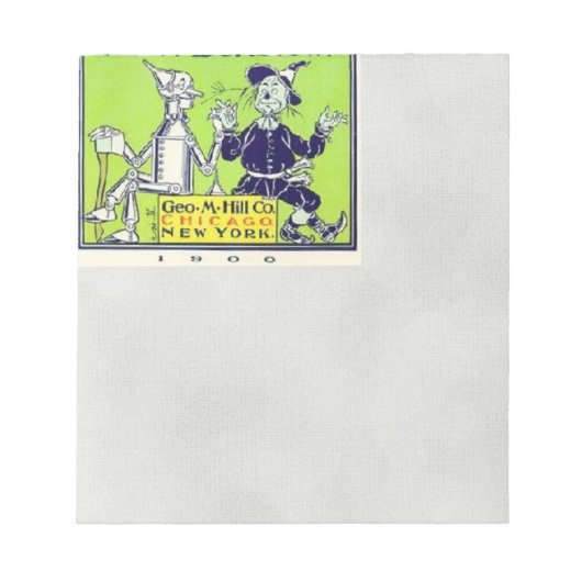 オズの魔法使い ノートパッド (正面)