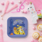 オズの魔法使い™ |ハロウィン幽霊のよく出るフォレスト ペーパープレート (パーティー)