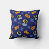 オズの魔法使い™ |ハロウィーンの邪悪な魔女のパターン クッション (裏面)