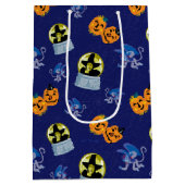 オズの魔法使い™ |ハロウィーンの邪悪な魔女のパターン ミディアムペーパーバッグ (裏面)