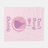 オズの魔法使い™ |バブルをバーストしない フリースブランケット (正面(横))