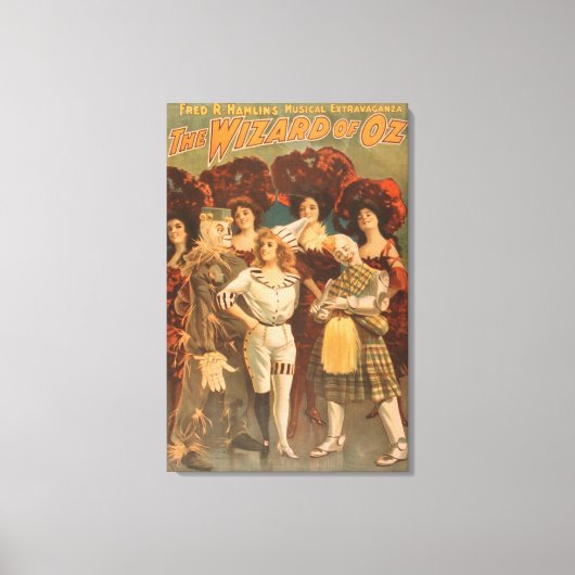 「オズの魔法使い」ミュージカル劇場ポスター#1 キャンバスプリント (正面)