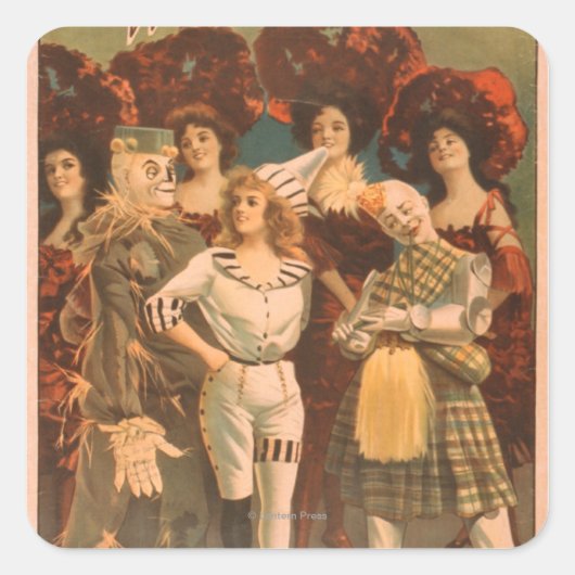 「オズの魔法使い」ミュージカル劇場ポスター#1 スクエアシール (正面)