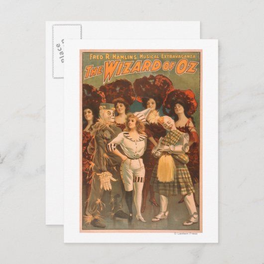 「オズの魔法使い」ミュージカル劇場ポスター#1 ポストカード (正面/裏面)