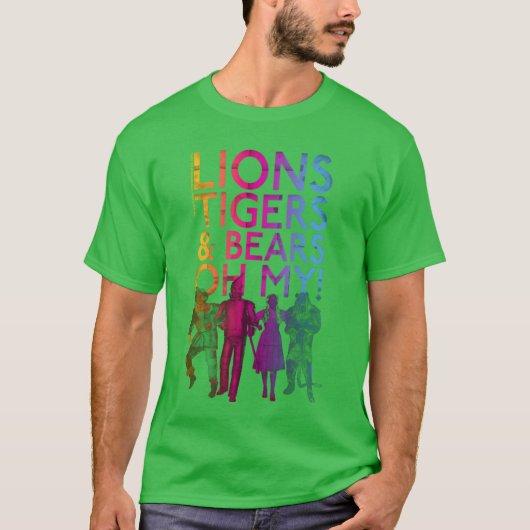 オズの魔法使い ライオンシガー ベア 男の子 Tシャツ (正面)
