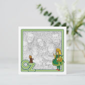 オズの魔法使い、女の子の誕生日パーティー招待状 招待状 (スタンド正面)