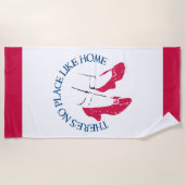 オズの魔法使い™ |家のような場所はない™ ビーチタオル (正面)