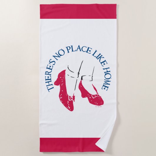 オズの魔法使い™ |家のような場所はない™ ビーチタオル (正面)