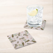 オズの魔法使い™ 悪い魔女™ 水晶玉 パターン スクエアペーパーコースター (インサイチュ)