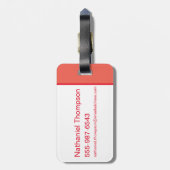 オズの魔法使い™ |自後を追分のパス ラゲッジタグ (裏面縦)