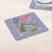 オズの魔法使い™ |邪悪な魔女ストーリーブック™ スクエアペーパーコースター (アングル)