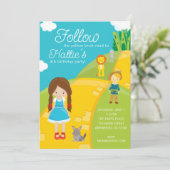 オズの魔法使い 黄色いレンガの道 誕生日 招待状 (スタンド正面)