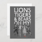 オズの魔法使い™ | Lions Tigers & Bears Oh My! ノートカード (正面/裏面)